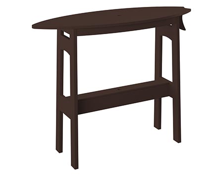 Poly Lumber Bayside Surfboard Bar 48" Table