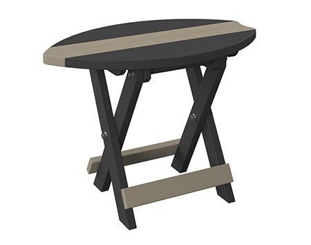 Poly Lumber Bayside Folding Surfboard End Table
