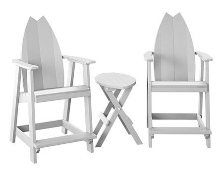 Poly Lumber Bayside Surfboard Balcony Set