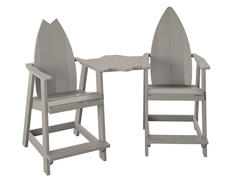 Poly Lumber Bayside Surfboard Tete-a-Tete