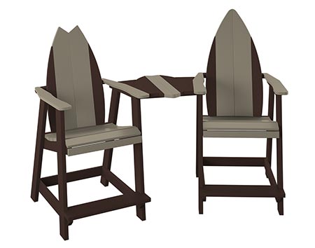 Poly Lumber Bayside Surfboard Tete-a-Tete