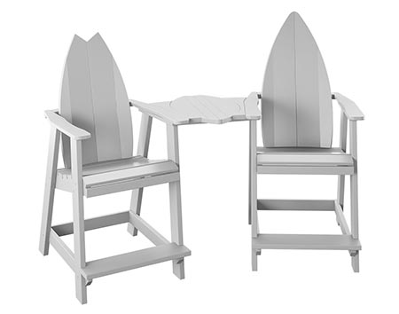 Poly Lumber Bayside Surfboard Tete-a-Tete