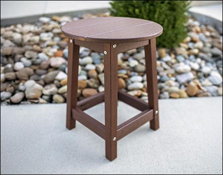 Poly Lumber Bayside Round Bar Stool