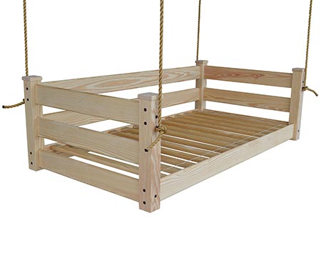 Southern Yellow Pine Modern Swingbed w/ Rope