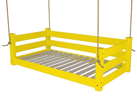 Southern Yellow Pine Modern Swingbed w/ Rope