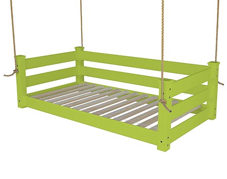 Southern Yellow Pine Modern Swingbed w/ Rope