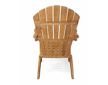Teak Adirondack Chair & Footstool Set