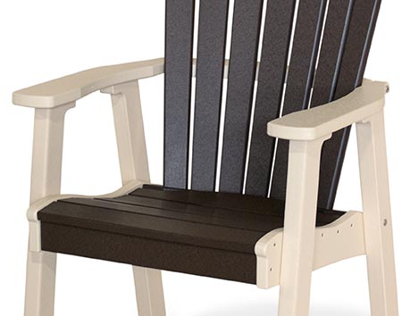 Poly Lumber Adirondack Dining Arm Chair