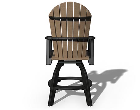 Poly Lumber Adirondack Swivel Bar Chair