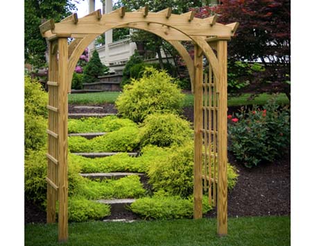 Treated Pine Palermo Arched Arbor