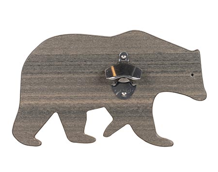 Wall Mount Bottle Opener - Bear