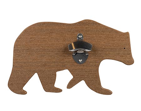 Wall Mount Bottle Opener - Bear