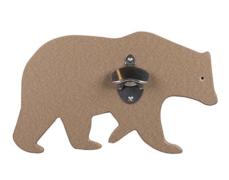 Wall Mount Bottle Opener - Bear