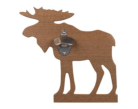 Wall Mount Bottle Opener - Moose