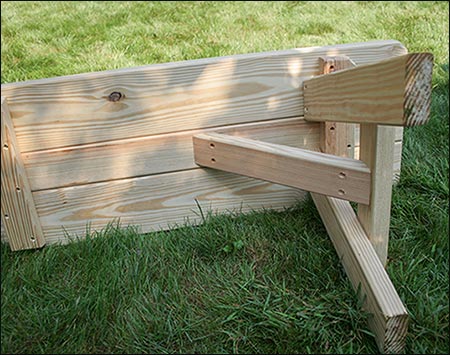 Treated Pine Wide Picnic Table w/ 2 Backed Benches and 2 Backless Benches