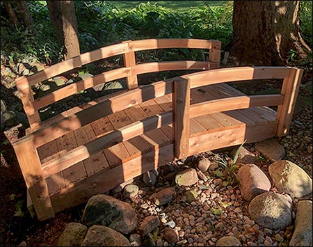 Red Cedar Traditional Arched Bridge