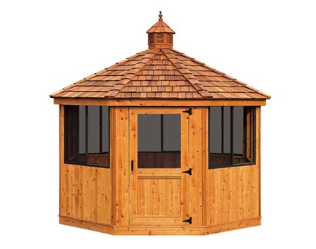 Red Cedar Octagon Cabanas