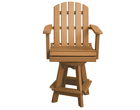Poly Lumber Swivel Pub Chair