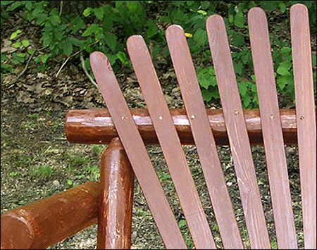 4 White Cedar Stained Double Rocker