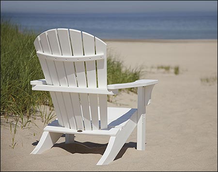 POLYWOOD Seashell Adirondack Chair