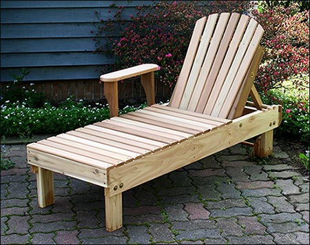 Red Cedar Keystone Chaise Lounge