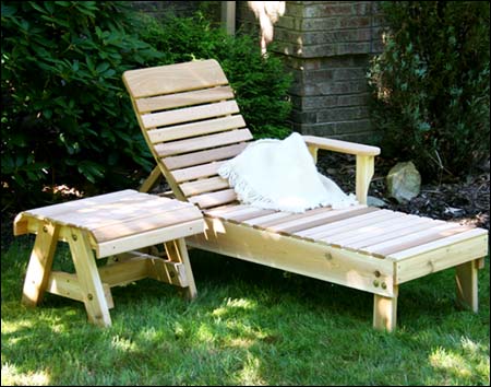 Red Cedar Highback Chaise Lounge