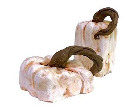 Concrete Harvest Rectangular Pumpkins (Set of 2)