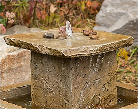 Concrete Oriental Style Fountain