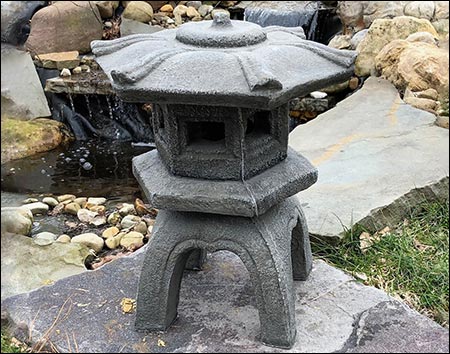 16" Concrete Garden Pagoda