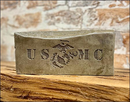 Concrete Marine Corps Long Patriotic Stone