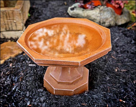 Concrete Octavia Birdbath
