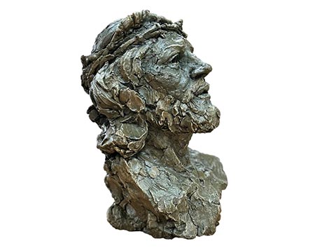 Decorative Crown of Thorns Christ Bust