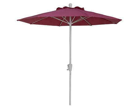 QUICK SHIP - 9 Octagon Commercial Outdura Market Umbrella w/Aluminum Pole, Fiberglass Ribs, Crank Lift and No Tilt