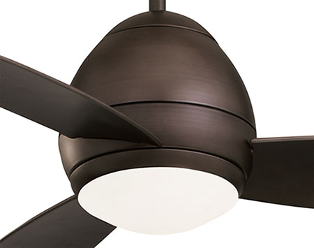 Oil Rubbed Bronze Avruc Outdoor Ceiling Fan w/ Light