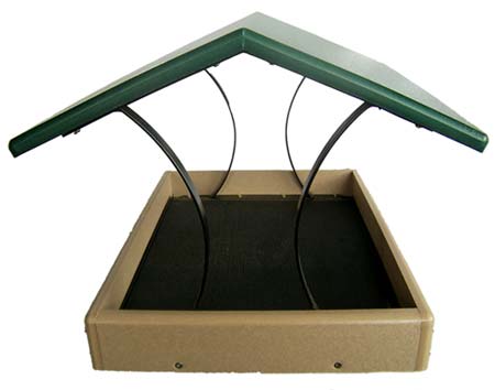 Poly Lumber Fly-Thru Platform Bird Feeder