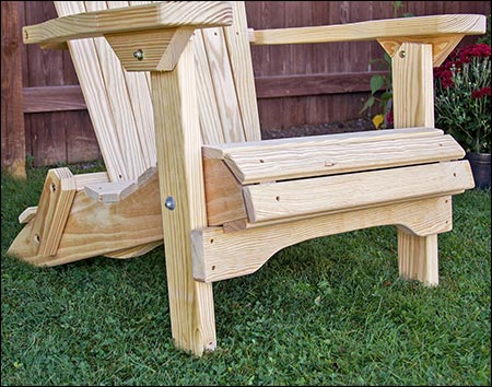 Treated Pine Folding Adirondack Chair