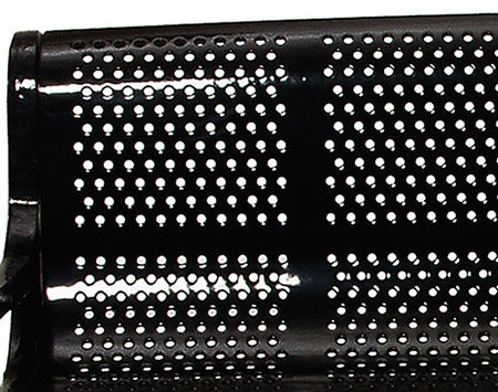 Roll Formed 6 Perforated Garden Bench