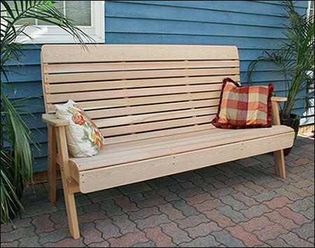 Red Cedar Royal Highback Garden Bench