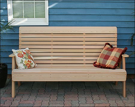 Red Cedar Royal Highback Garden Bench