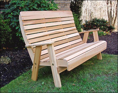 Red Cedar Royal Highback Garden Bench