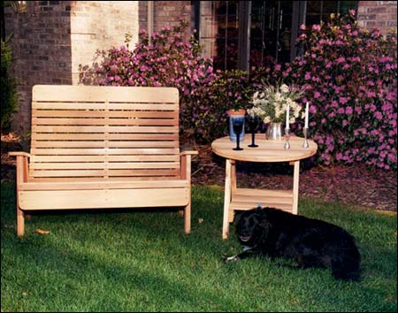 Red Cedar Royal Highback Garden Bench