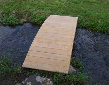 Treated Pine Fiore Plank Garden Bridge