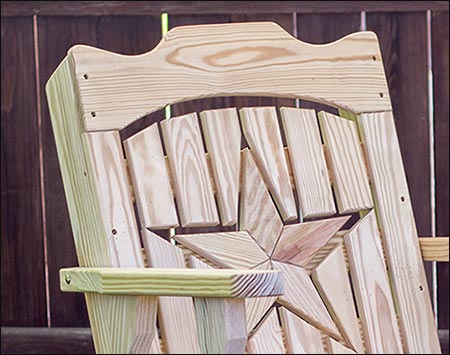 Treated Pine Starback Swivel Glider Chair