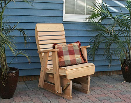 Red Cedar Royal Highback Glider Chair