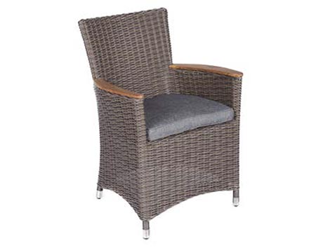 Wicker Full Weave Chair w/ Cushion