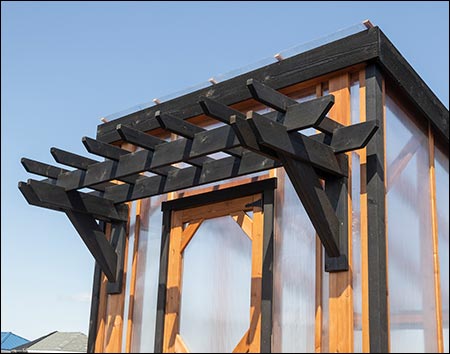 Red Cedar Pergola Style Greenhouse