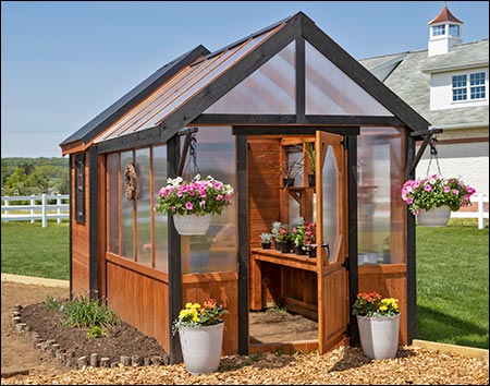 Red Cedar Shed Style Greenhouse