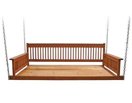 Red Grandis Porch Swing Day Bed