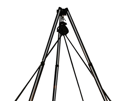Hamilton Hammock Chair w/Wood Dowels and Tripod