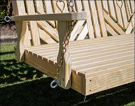 Treated Pine Heartback Swingbed